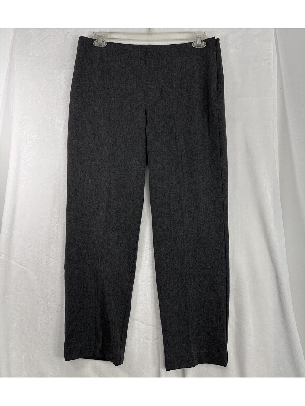 Talbots 12 Dress Pants Gray Side Zip Womens
